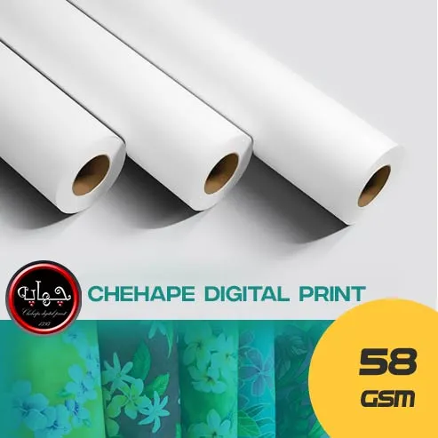 کاغذ رول سابلیمیشن 58 گرم